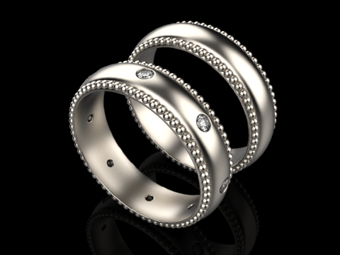 Model cincin kawin 751 Model Cetak 3D