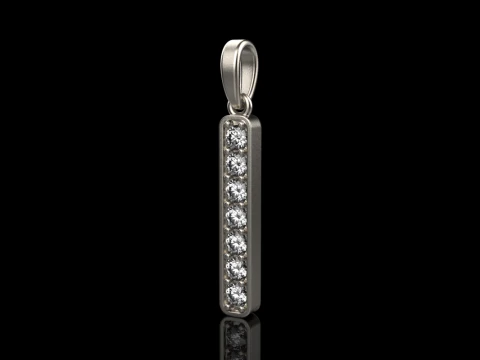 Initial letter I pendant model 754 3D Print Model