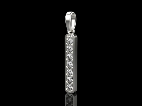 Initial letter I pendant model 754 3D Print Model