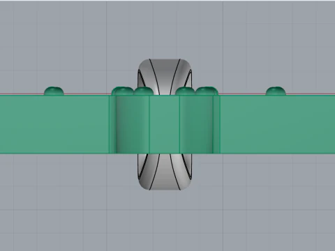Liontin huruf awal T model 755 Model Cetak 3D