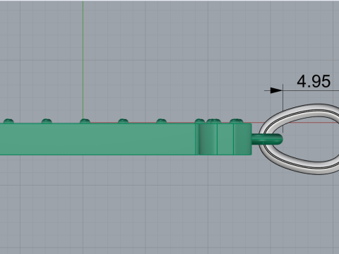 Initial letter T pendant model 755 3D Print Model