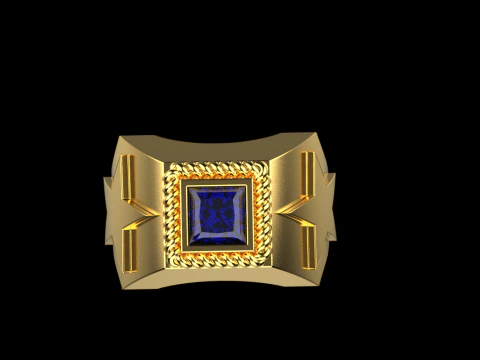 Cincin meterai bintang model 757 Model Cetak 3D