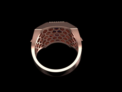 Star signet ring model 757 3D Print Model