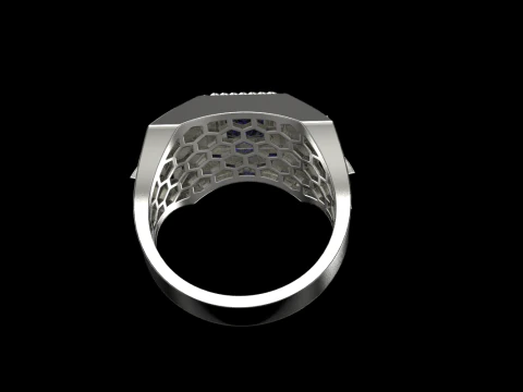 Star signet ring model 757 3D Print Model