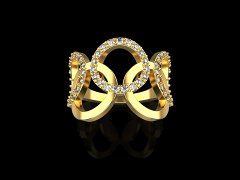 Olimpic ring model 758 3D Print Model