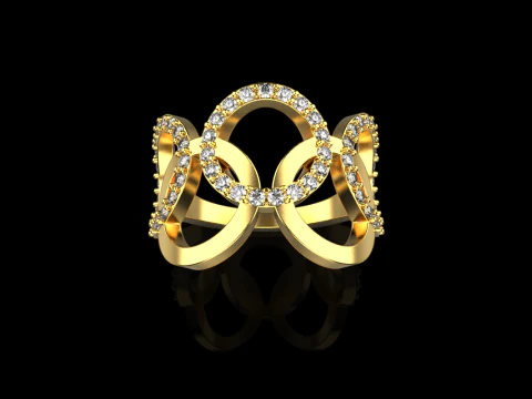 オリンピックリング モデル 758 3Dプリントモデル