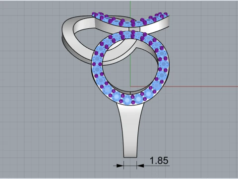 Olimpic ring model 758 3D Print Model