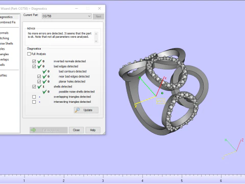 Olimpic ring model 758 3D Print Model