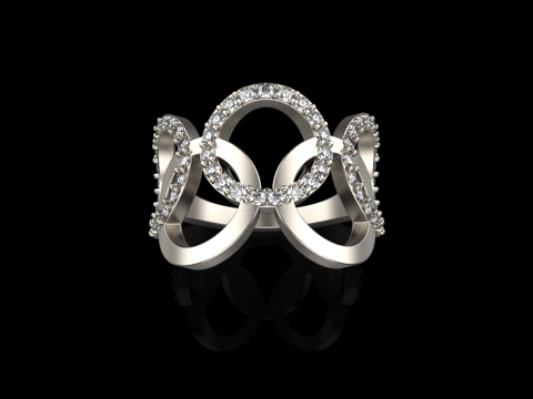 Olimpiyat y&uuml;z&uuml;ğ&uuml; modeli 758 3D Baskı Modeli