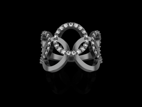 Olimpiyat y&uuml;z&uuml;ğ&uuml; modeli 758 3D Baskı Modeli