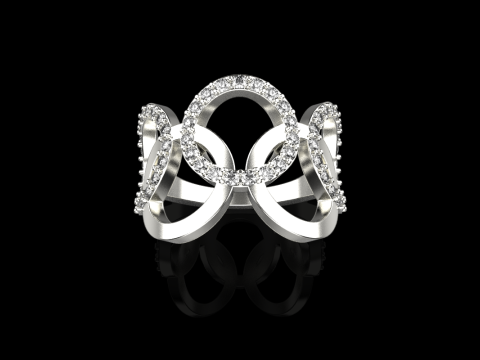 Olimpiyat y&uuml;z&uuml;ğ&uuml; modeli 758 3D Baskı Modeli