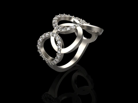 Olimpic ring model 758 3D Print Model