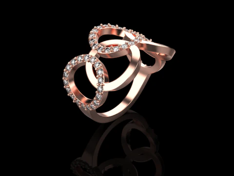 Olimpic ring model 758 3D Print Model