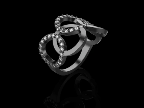 Olimpic ring model 758 3D Print Model