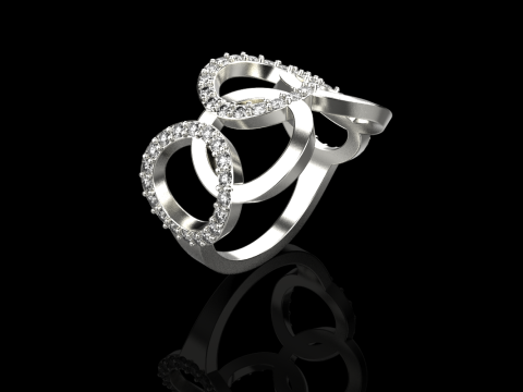 Olimpiyat y&uuml;z&uuml;ğ&uuml; modeli 758 3D Baskı Modeli