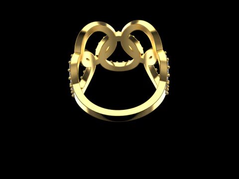 Olimpic ring model 758 3D Print Model