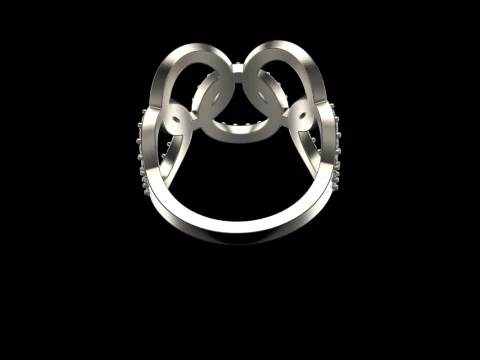 Olimpic ring model 758 3D Print Model