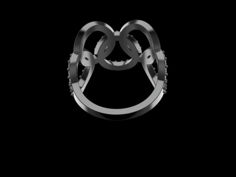 Olimpic ring model 758 3D Print Model