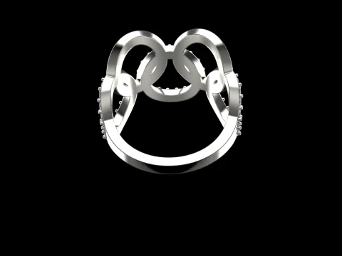 Olimpic ring model 758 3D Print Model