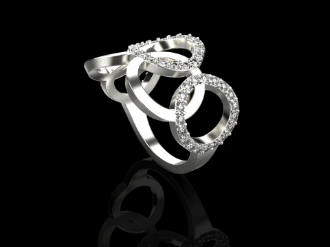 Olimpic ring model 758 3D Print Model