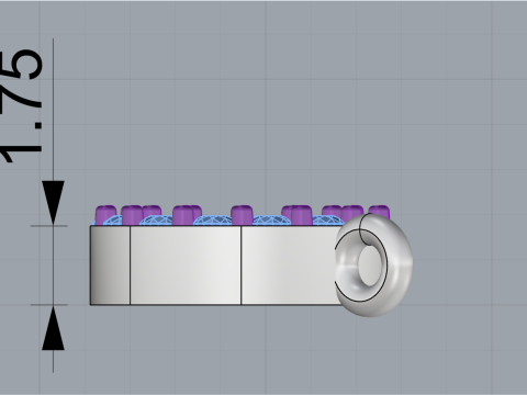 Initial letter O necklace model 760 3D Print Model