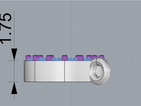 İlk harf O kolye modeli 760 3D Baskı Modeli