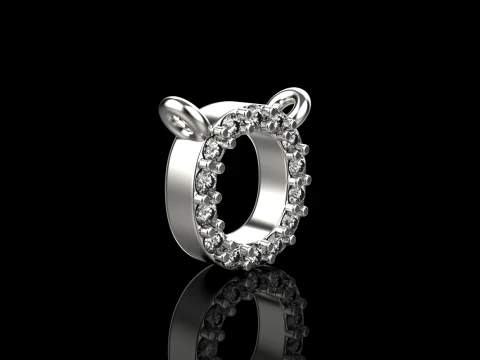 İlk harf O kolye modeli 760 3D Baskı Modeli