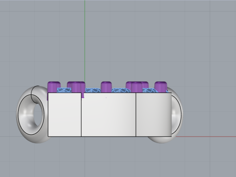 Initial letter P necklace model 761 3D Print Model