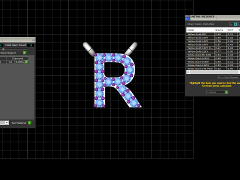 Initial letter R necklace model 762 3D Print Model