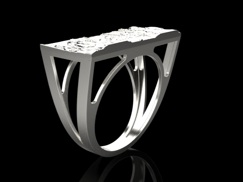 最后的晚餐戒指 型号 764 3D 打印模型