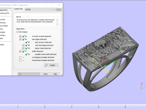 最后的晚餐戒指 型号 764 3D 打印模型