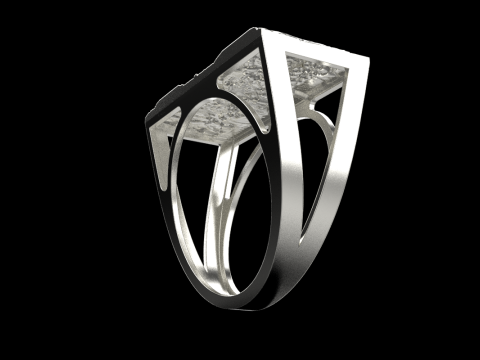 最后的晚餐戒指 型号 764 3D 打印模型