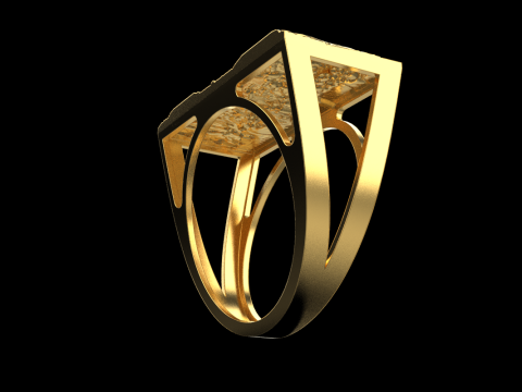 最后的晚餐戒指 型号 764 3D 打印模型