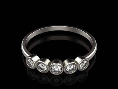 Wedding band model 765 3D Print Model