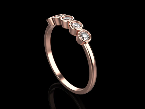 Wedding band model 765 3D Print Model