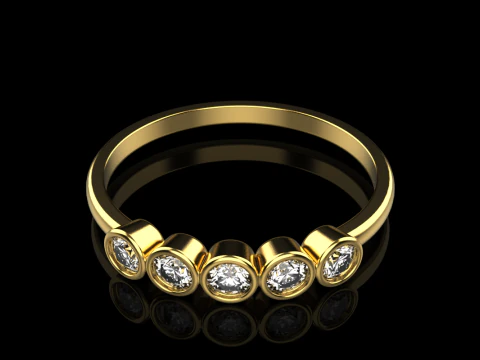 Wedding band model 765 3D Print Model