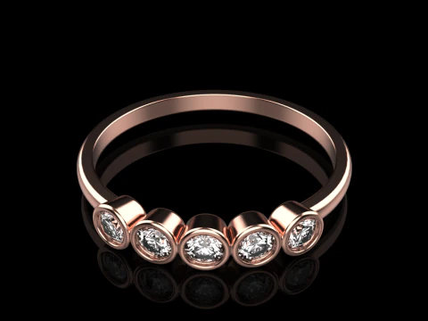 Wedding band model 765 3D Print Model