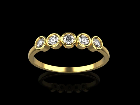 Wedding band model 765 3D Print Model