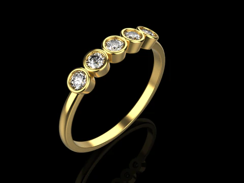 Wedding band model 765 3D Print Model