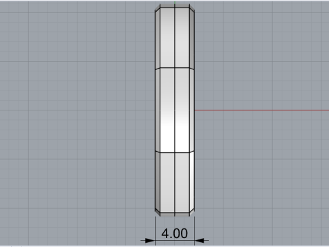 Винтовое восьмиугольное кольцо модель 766 3D Принт Модель