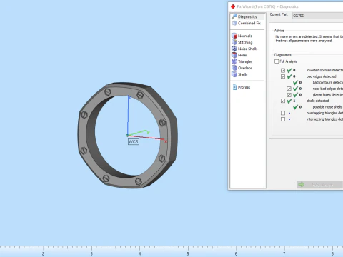 Screw octagon ring model 766 3D Print Model