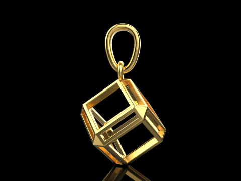 Кулон Куб модель 769 3D Принт Модель