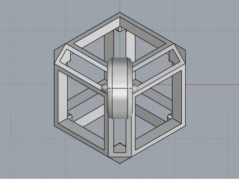 Cube pendant model 769 3D Print Model