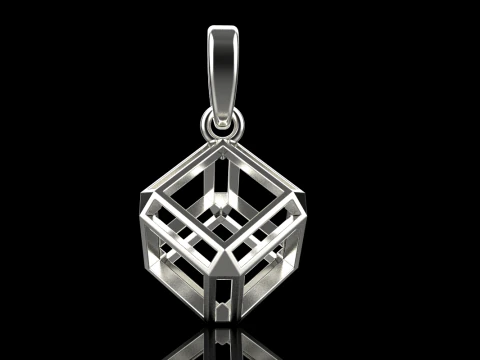 Cube pendant model 769 3D Print Model