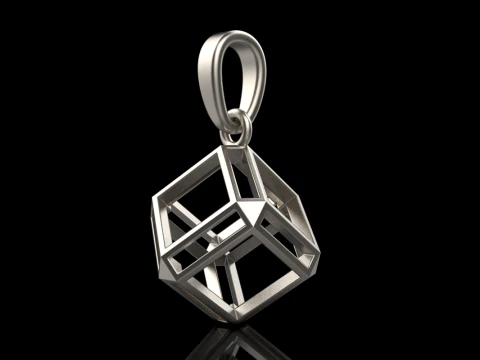 Cube pendant model 769 3D Print Model