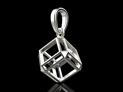 Cube pendant model 769 3D Print Model