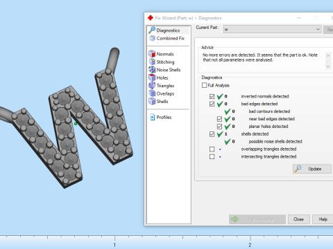 Колье с буквицей W модель 697 3D Принт Модель