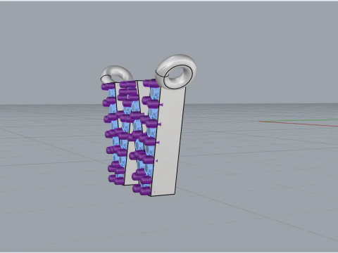 Collar inicial letra W modelo 697 Modelo de impresión 3D