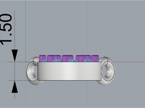 Initial letter S necklace model 696 3D Print Model