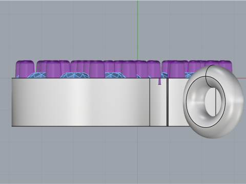 Initial letter S necklace model 696 3D Print Model